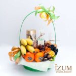 Подарочная корзина из фруктов, сухофруктов и орехов — изображение 2